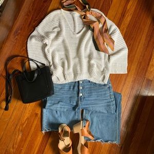 Madewell Breezeway Open Knit Sweater